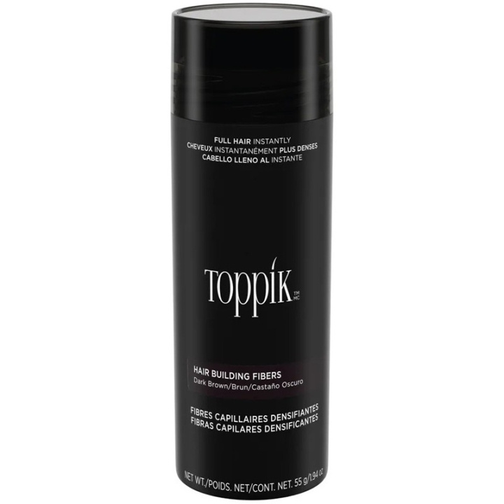 Toppik Hair Building Fibers XL 55g - Dark Brown ryhmässä KAUNEUS JA TERVEYS / Hiukset &Stailaus / Hiustenhoito @ TP E-commerce Nordic AB (D34302)