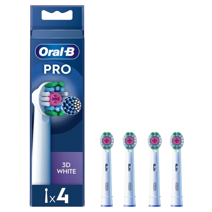 Oral B Borsthuvud 3D White 4st ryhmässä KAUNEUS JA TERVEYS / Suunhoito / Sähköhammasharjat Tarvikkeet @ TP E-commerce Nordic AB (D34346)