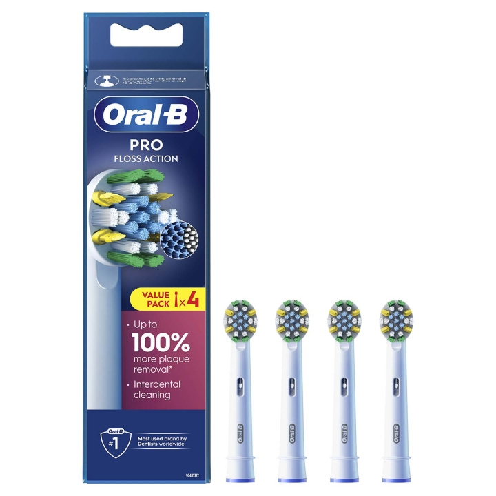 Oral B Borsthuvud Floss Action 4st ryhmässä KAUNEUS JA TERVEYS / Suunhoito / Sähköhammasharjat Tarvikkeet @ TP E-commerce Nordic AB (D34347)