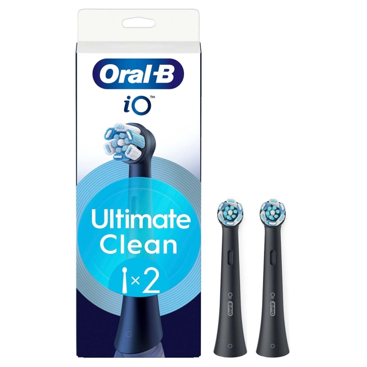 Oral B Borsthuvud iO Ultimate Clean Black 2st ryhmässä KAUNEUS JA TERVEYS / Suunhoito / Sähköhammasharjat Tarvikkeet @ TP E-commerce Nordic AB (D34350)
