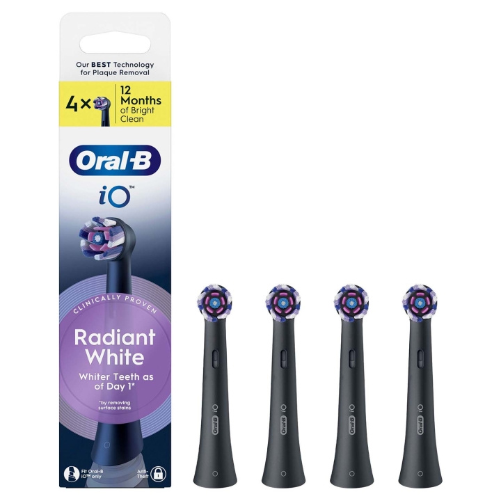 Oral B Borsthuvud iO Radiant White 4st ryhmässä KAUNEUS JA TERVEYS / Suunhoito / Sähköhammasharjat Tarvikkeet @ TP E-commerce Nordic AB (D34355)