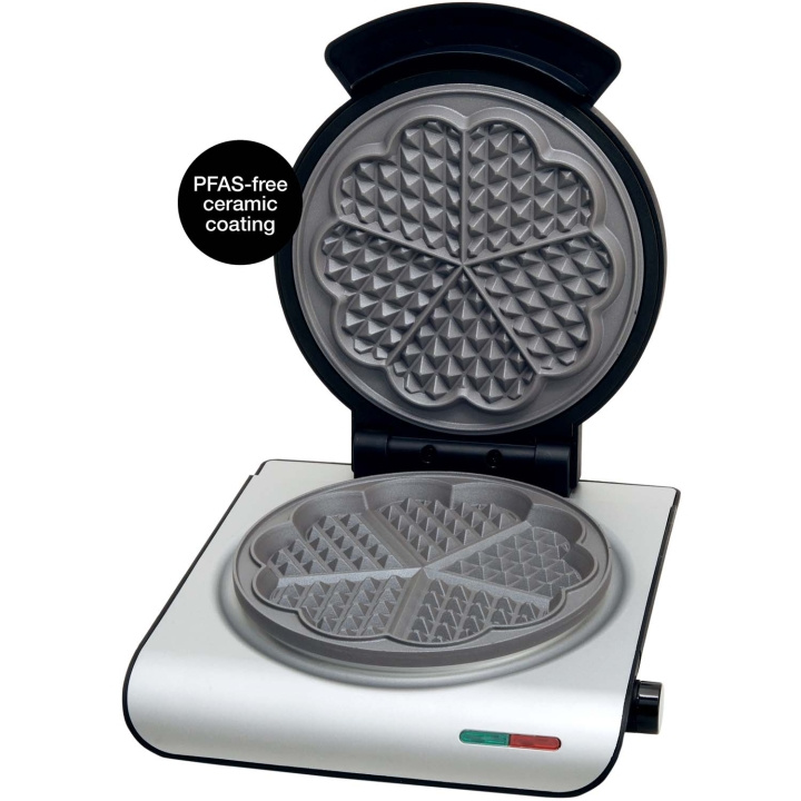 Åviken Våffeljärn 907.2 Keramiskt, Silver ryhmässä KOTI, TALOUS JA PUUTARHA / Kodinkoneet / Vohvelirauta @ TP E-commerce Nordic AB (D34425)