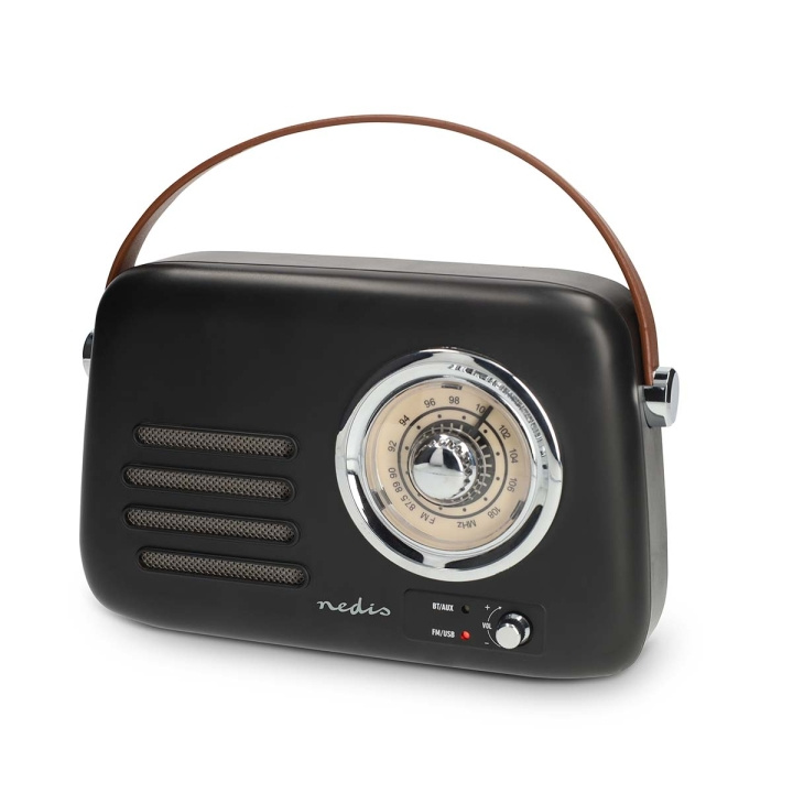 Nedis FM-radio | Kannettava malli | Bluetooth® / FM | Akkukäyttöinen / USB Virta | Analoginen | 10 W | Bluetooth® | Musta ryhmässä KODINELEKTRONIIKKA / Ääni & Kuva / Kaiuttimet & Tarvikkeet / Bluetooth-kaiutin @ TP E-commerce Nordic AB (D34506)