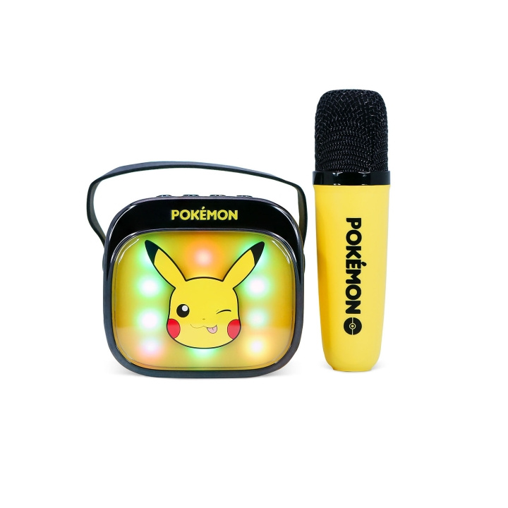 Pokémon Karaoke Kaiutin Mikrofonilla Pikachu Popsing LED ryhmässä KODINELEKTRONIIKKA / Ääni & Kuva / Kädessä pidettävät mikrofonit @ TP E-commerce Nordic AB (D34509)