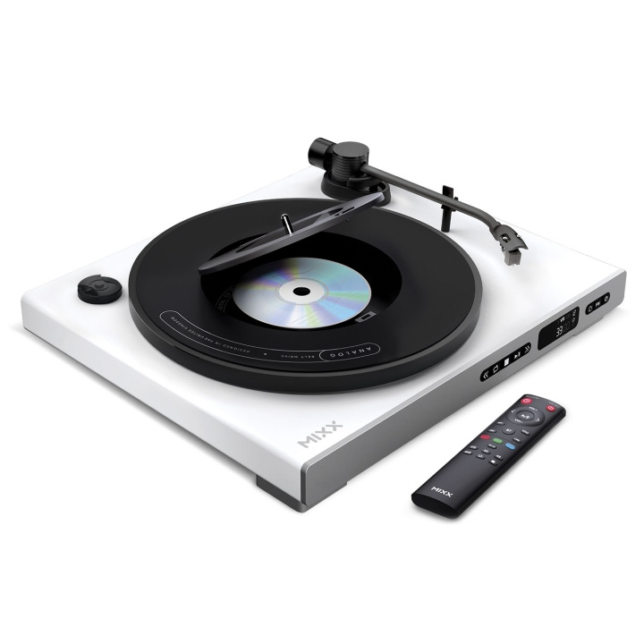 MIXX Vinyl- och CD-Spelare Analog Plus 2-in-1 Vit ryhmässä KODINELEKTRONIIKKA / Ääni & Kuva / Kotiteatteri, HiFi ja kannettavat / Kannettavat musiikkisoittimet / CD-sottimet @ TP E-commerce Nordic AB (D34546)