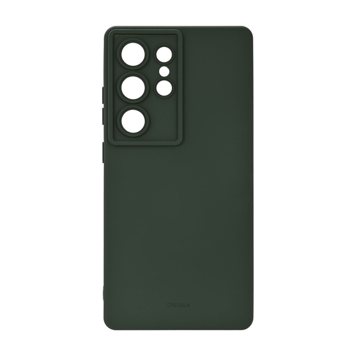 Onsala Suojakuori silikonituntumalla Olive Green - Samsung Galaxy S26 Ultra ryhmässä ÄLYPUHELIMET JA TABLETIT / Puhelimen suojakotelo / Samsung @ TP E-commerce Nordic AB (D34720)