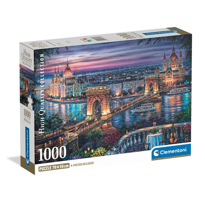 Clementoni Palapeli 1000 Pcs CB Lights of the Danube ryhmässä URHEILU, VAPAA-AIKA JA HARRASTUS / Harrastus / Palapeli @ TP E-commerce Nordic AB (D34777)
