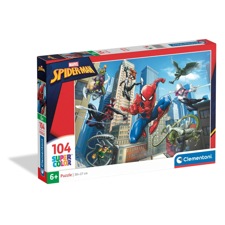 Clementoni Palapeli 104 Pcs Spider-Man ryhmässä URHEILU, VAPAA-AIKA JA HARRASTUS / Harrastus / Palapeli @ TP E-commerce Nordic AB (D34788)