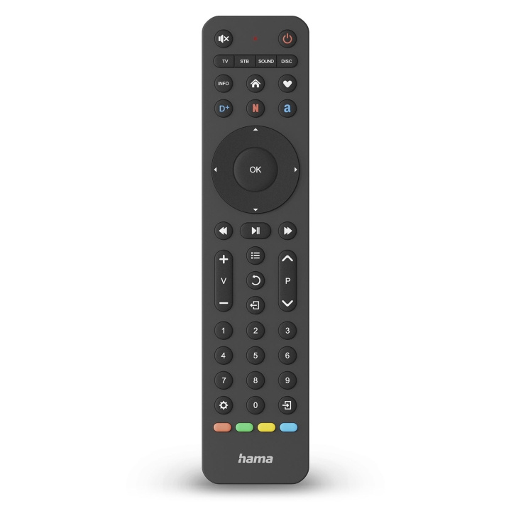Hama Kaukosäädin Universal 4in1 ryhmässä KODINELEKTRONIIKKA / Ääni & Kuva / TV & Tarvikkeet / Kaukosäätimet @ TP E-commerce Nordic AB (D34794)