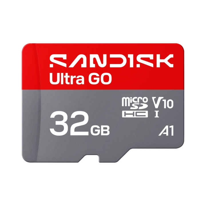 SanDisk MicroSD Ultra GO 32GB 125MB/s C10 UHS U1 A1 ryhmässä KODINELEKTRONIIKKA / Tallennusvälineet / Muistikortit / SD/SDHC/SDXC @ TP E-commerce Nordic AB (D34842)