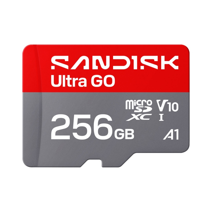 SanDisk MicroSD Ultra GO 256GB 1 190MB/s C10 UHS U1 A ryhmässä KODINELEKTRONIIKKA / Tallennusvälineet / Muistikortit / SD/SDHC/SDXC @ TP E-commerce Nordic AB (D34845)