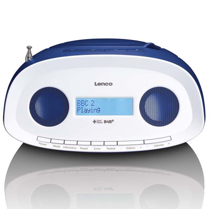 Lenco Kannettava DAB+/FM-radio CD- ja USB-soittimella Sininen ryhmässä KODINELEKTRONIIKKA / Ääni & Kuva / Kotiteatteri, HiFi ja kannettavat / Radio & Herätyskellot / Radio @ TP E-commerce Nordic AB (D34896)