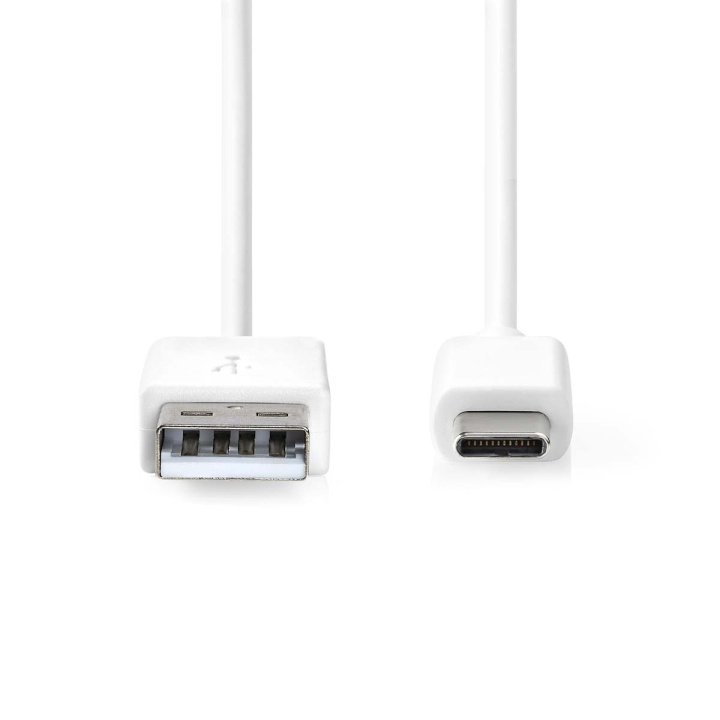 Nedis USB-kabel | USB 2.0 | USB-A Hane | USB-C™ Hane | 15 W | 480 Mbps | Nickelplaterad | 0.50 m | Rund | PVC | Vit | Label ryhmässä ÄLYPUHELIMET JA TABLETIT / Laturit & Kaapelit / Kaapelit @ TP E-commerce Nordic AB (D34899)