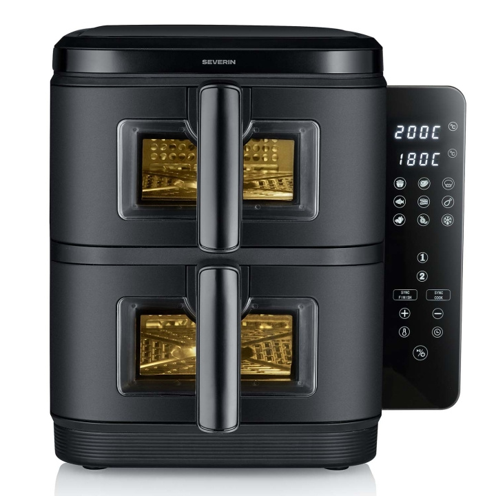 Severin Airfryer 11L S-Fry Duo stapel FR 2468 ryhmässä KOTI, TALOUS JA PUUTARHA / Kodinkoneet / Airfryers ja rasvakeittimet @ TP E-commerce Nordic AB (D34974)
