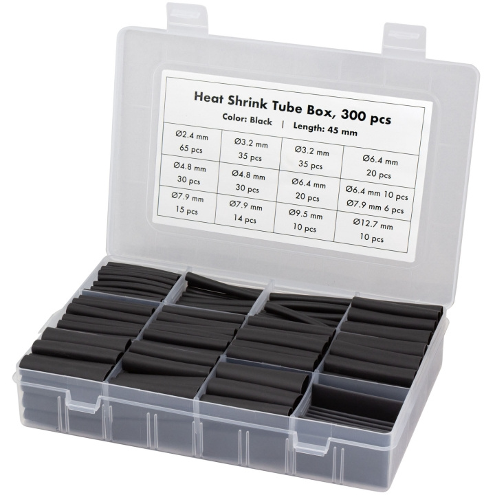 LogiLink Krympslangar 300-pack 45mm långa Svart ryhmässä KODINELEKTRONIIKKA / Kaapelit & Sovittimet / Kaapelinhallinta @ TP E-commerce Nordic AB (D34996)