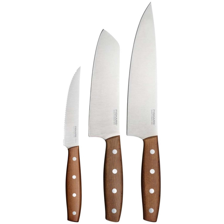 Fiskars Knivset Folken 3 st ryhmässä KOTI, TALOUS JA PUUTARHA / Keittiövälineet / Keittiöveitset ja veitsenteroittimet @ TP E-commerce Nordic AB (D35043)