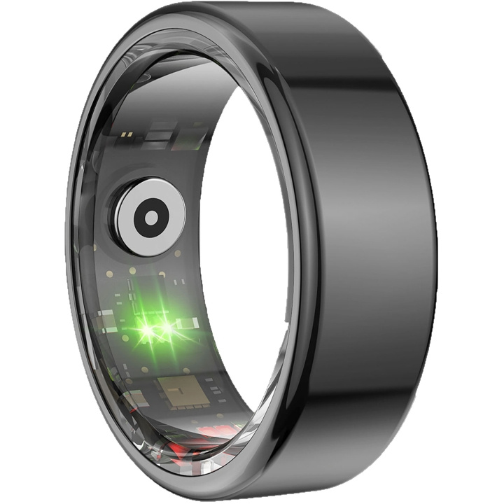 KSIX Smart Ring Saturn Svart - XXS ryhmässä URHEILU, VAPAA-AIKA JA HARRASTUS / Urheilu- ja sykekellot / Urheilukello @ TP E-commerce Nordic AB (D35069)