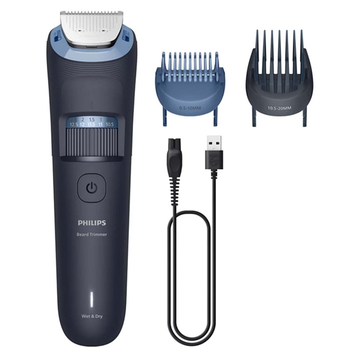 Philips Skäggtrimmer Precisionssteg om 0,5 mm, Blad helt i metall BT3665/15 ryhmässä KAUNEUS JA TERVEYS / Hiukset &Stailaus / Sheivaus ja trimmaus / Partatrimmerit & Tarvikkeet @ TP E-commerce Nordic AB (D35079)