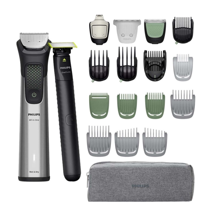 Philips Multigroomer All-in-One 20-i-1 Trimmer MG9557/15 ryhmässä KAUNEUS JA TERVEYS / Hiukset &Stailaus / Sheivaus ja trimmaus / Hiustrimmerit @ TP E-commerce Nordic AB (D35090)