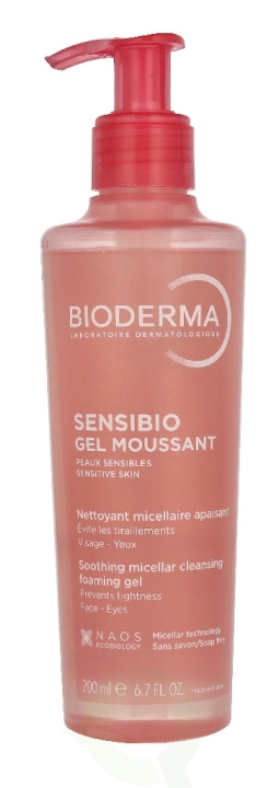Bioderma Sensibio Gel Moussant 200 ml ryhmässä KAUNEUS JA TERVEYS / Ihonhoito / Kasvot / Päivävoide @ TP E-commerce Nordic AB (D35297)