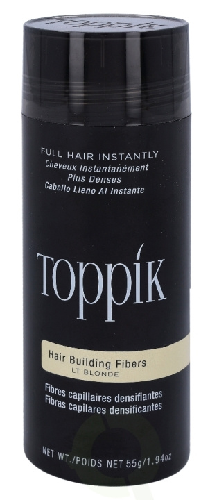 Toppik Hair Building Fibers - Light Blonde 55 g ryhmässä KAUNEUS JA TERVEYS / Hiukset &Stailaus / Hiusten stailaus @ TP E-commerce Nordic AB (D35407)