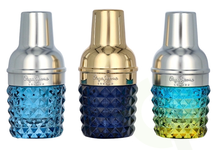 Pepe Jeans For Him Giftset 45 ml Life Is Now 15ml/Cocktail 15ml/Celebrate 15ml ryhmässä KAUNEUS JA TERVEYS / Tuoksut & Parfyymit / Parfyymit / Miesten Tuoksut @ TP E-commerce Nordic AB (D35565)