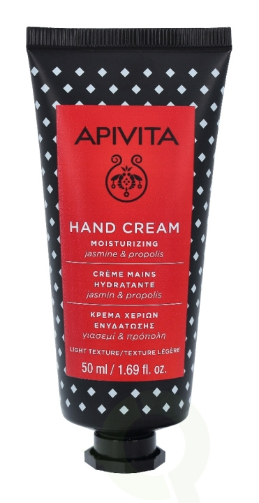 Apivita Light Mosturizing Hand Cream 50 ml Jasmine ryhmässä KAUNEUS JA TERVEYS / Manikyyri/Pedikyyri / Käsirasva @ TP E-commerce Nordic AB (D35569)