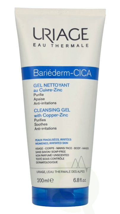 Uriage Bariederm Cleansing Cica-Gel 200 ml For Weakened, Irritated Skin ryhmässä KAUNEUS JA TERVEYS / Ihonhoito / Kasvot / Puhdistus @ TP E-commerce Nordic AB (D35585)
