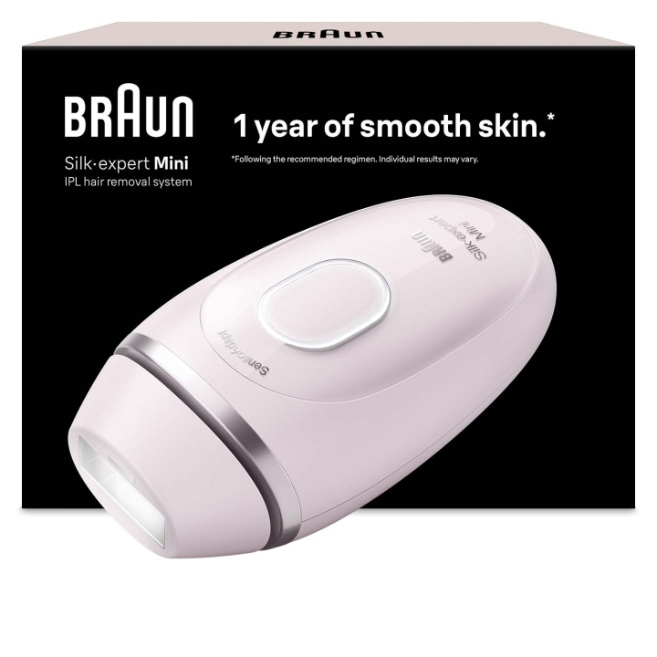 Braun IPL Silk·expert Mini, Hemma PL1100 PINK ryhmässä KAUNEUS JA TERVEYS / Hiukset &Stailaus / Karvanpoisto / IPL ja laaseri @ TP E-commerce Nordic AB (D35640)