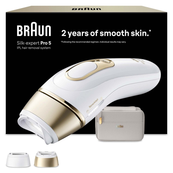 Braun IPL Silk·expert Pro 5, Hårborttagning Hemma, 2 huvuden, PL5210 ryhmässä KAUNEUS JA TERVEYS / Hiukset &Stailaus / Karvanpoisto / IPL ja laaseri @ TP E-commerce Nordic AB (D35641)