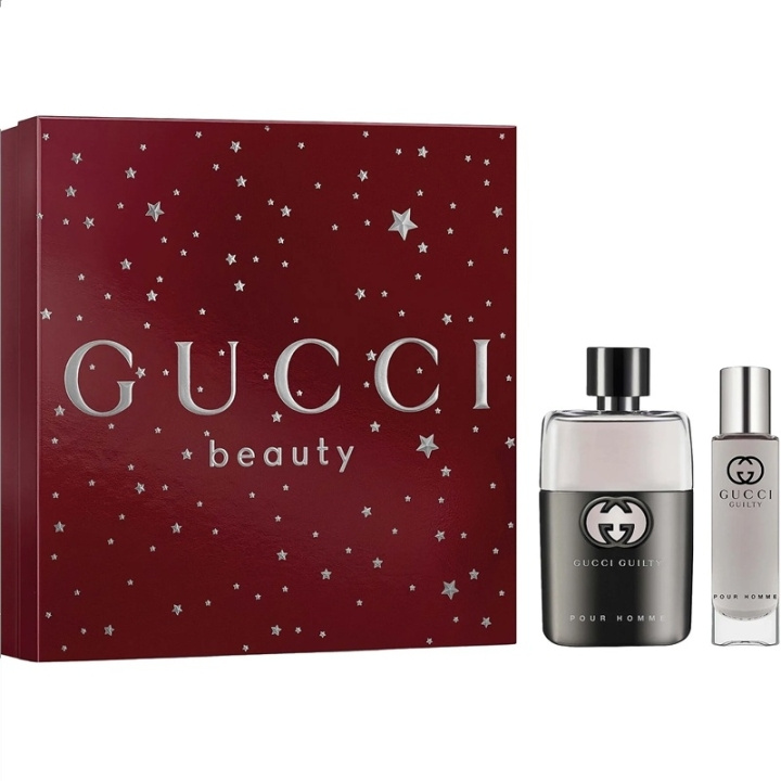 Gucci Giftset Gucci Guilty Pour Homme Edt 50ml + Edt 15ml ryhmässä KAUNEUS JA TERVEYS / Tuoksut & Parfyymit / Parfyymit / Miesten Tuoksut @ TP E-commerce Nordic AB (D35674)