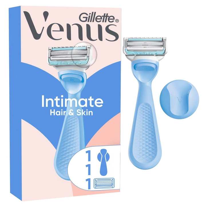 Gillette Venus Rakhyvel Intimate + 1st rakblad för Intimområdet ryhmässä KAUNEUS JA TERVEYS / Hiukset &Stailaus / Sheivaus ja trimmaus / Partahöylät & Tarvikkeet @ TP E-commerce Nordic AB (D35788)