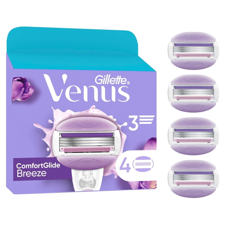 Gillette Venus Rakblad Comfortglide Breeze 4st ryhmässä KAUNEUS JA TERVEYS / Hiukset &Stailaus / Sheivaus ja trimmaus @ TP E-commerce Nordic AB (D35790)