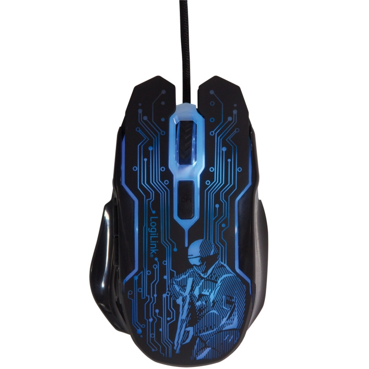LogiLink Gamingmus USB 6-knappar 2400 dpi ryhmässä TIETOKOONET & TARVIKKEET / GAMING / Hiiret @ TP E-commerce Nordic AB (D35818)