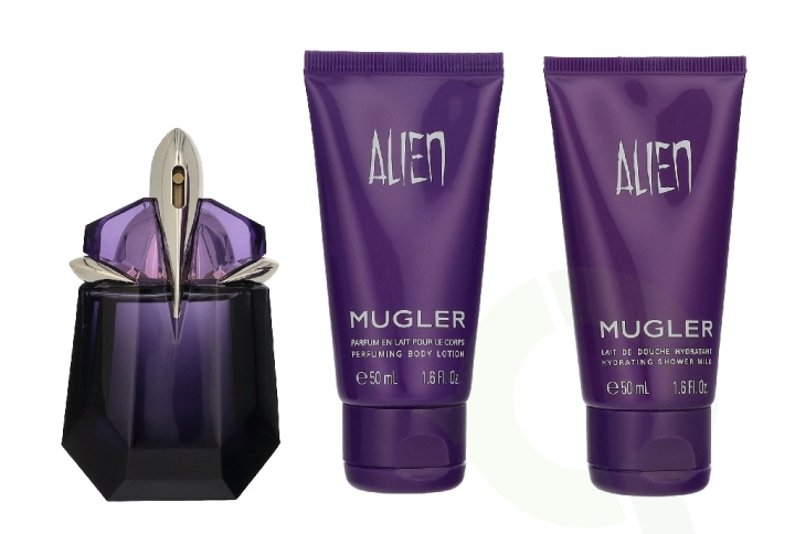 Thierry Mugler Alien Giftset 130 ml Edp Spray 30ml/Body Lotion 50ml/Shower Gel 50ml ryhmässä KAUNEUS JA TERVEYS / Lahjapakkaukset / Naisten lahjapakkaukset @ TP E-commerce Nordic AB (D35905)