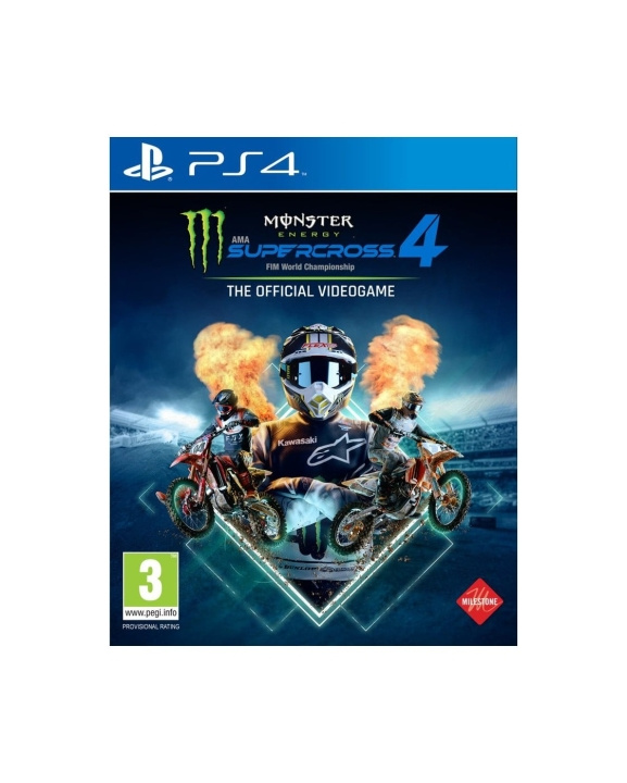 Milestone Monster Energy Supercross - The Official Videogame 4 ryhmässä KODINELEKTRONIIKKA / Pelikonsolit & Tarvikkeet / Sony PlayStation 4 / Peli @ TP E-commerce Nordic AB (D36461)
