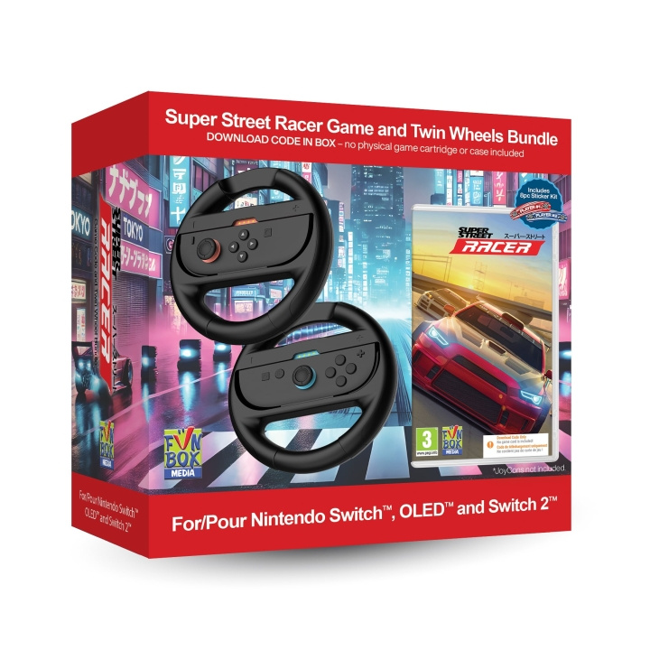 iMP TECH Super Street: Racer Game with Twin Racing Wheels Bundle ryhmässä KODINELEKTRONIIKKA / Pelikonsolit & Tarvikkeet / Nintendo Switch 2 / Pelit @ TP E-commerce Nordic AB (D36497)