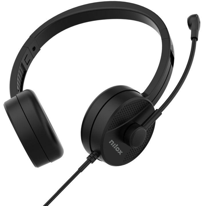 Nilox Headset med mikrofon USB-A ryhmässä TIETOKOONET & TARVIKKEET / Tietokonetarvikkeet / Kuulokkeet @ TP E-commerce Nordic AB (D36547)