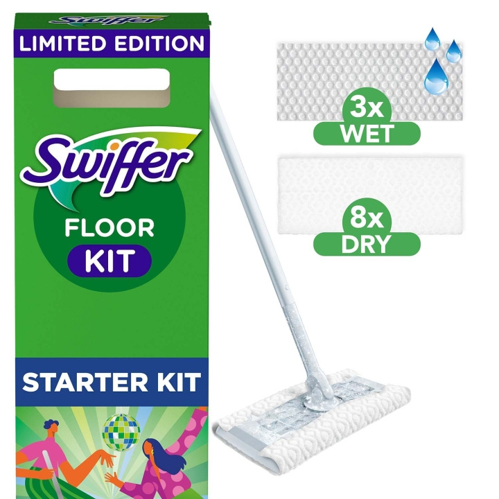 Swiffer Duster kit 1st Rengöringsmopp +8st torra+3st fuktiga 