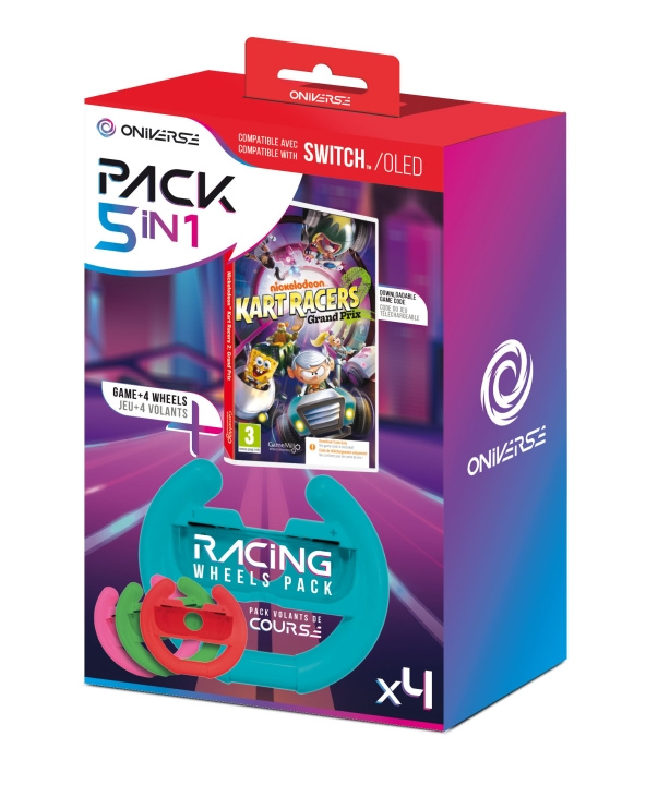Nsw Bundle Ciab Nickelodeon Kart Racers 2: Grand Prix + 4 Wheels (Switch) ryhmässä KODINELEKTRONIIKKA / Pelikonsolit & Tarvikkeet / Nintendo Switch / Pelit @ TP E-commerce Nordic AB (D36630)