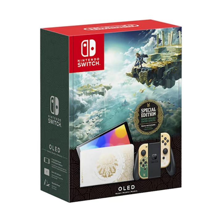 Switch OLED Console (The Legend of Zelda: Tears of the Kingdom Edition) (Switch) ryhmässä KODINELEKTRONIIKKA / Pelikonsolit & Tarvikkeet / Nintendo Switch / Pelit @ TP E-commerce Nordic AB (D36735)