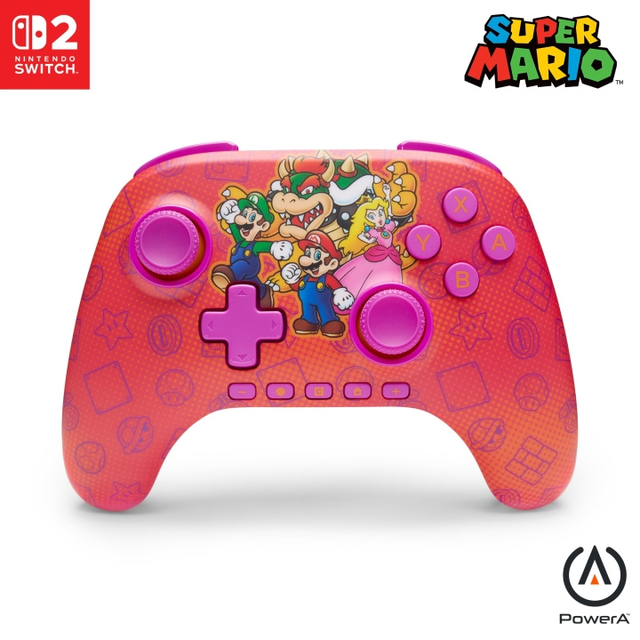 PowerA Advantage Wireless Controller for Nintendo Switch 2 - Mario and Friends ryhmässä KODINELEKTRONIIKKA / Pelikonsolit & Tarvikkeet / Nintendo Switch 2 / Tarvikkeet @ TP E-commerce Nordic AB (D37067)