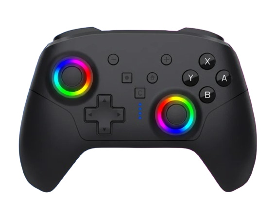 Deep Explorer – SW2 RGB WIRELESS PRO CONTROLLER ryhmässä KODINELEKTRONIIKKA / Pelikonsolit & Tarvikkeet / Nintendo Switch 2 @ TP E-commerce Nordic AB (D37123)