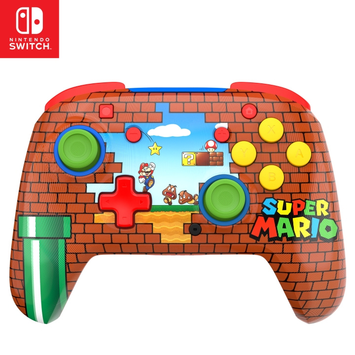 Turtle Beach Rematch Wireless Mario Bricks -paljastustilaisuus ryhmässä KODINELEKTRONIIKKA / Pelikonsolit & Tarvikkeet / Nintendo Switch 2 / Tarvikkeet @ TP E-commerce Nordic AB (D37137)