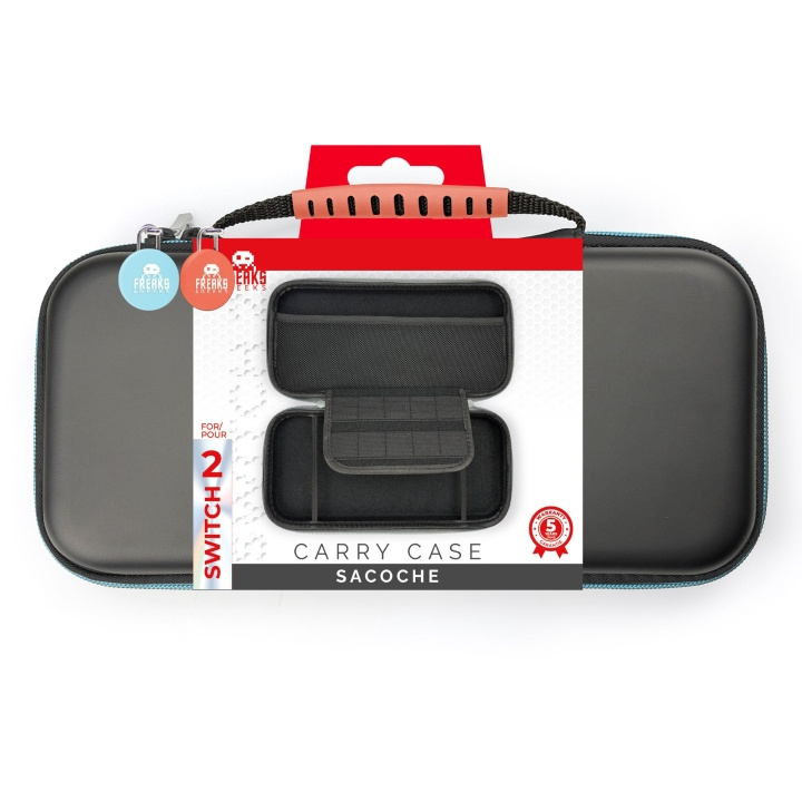 Freaks and Geeks Kotelo Switch 2 / Switch / Oled - Sininen ja punainen ryhmässä KODINELEKTRONIIKKA / Pelikonsolit & Tarvikkeet / Nintendo Switch @ TP E-commerce Nordic AB (D37149)