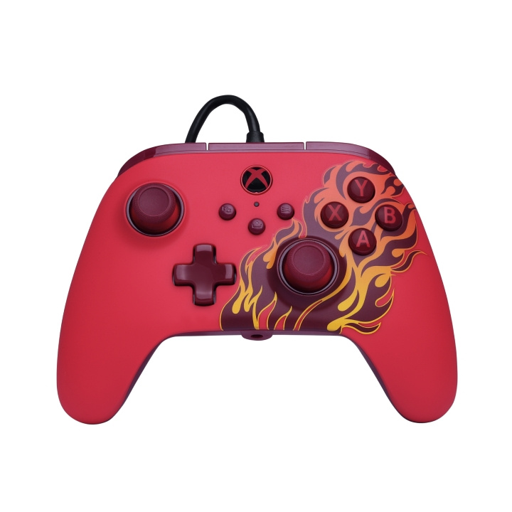 PowerA Advantage-langallinen ohjain – Red Blaze ryhmässä KODINELEKTRONIIKKA / Pelikonsolit & Tarvikkeet / Xbox Series X / Tarvikkeet @ TP E-commerce Nordic AB (D37178)