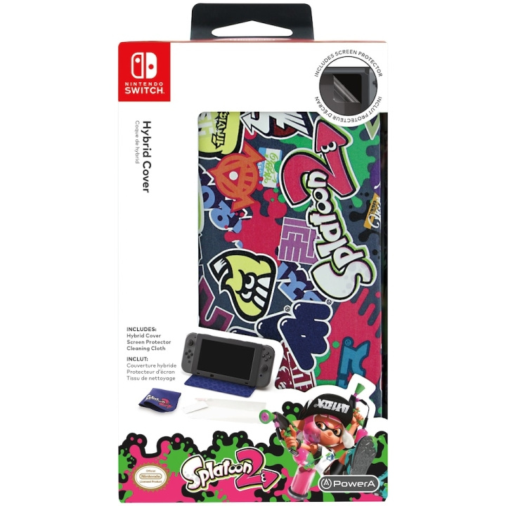 PowerA Nintendo Switch Hybrid Cover Splatoon 2 ryhmässä KODINELEKTRONIIKKA / Pelikonsolit & Tarvikkeet / Nintendo Switch / Tarvikkeet @ TP E-commerce Nordic AB (D37180)