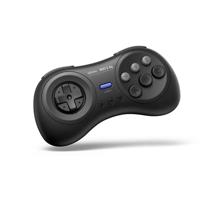 8Bitdo M30 2.4G Mega Drive Musta ryhmässä KODINELEKTRONIIKKA / Pelikonsolit & Tarvikkeet @ TP E-commerce Nordic AB (D37216)