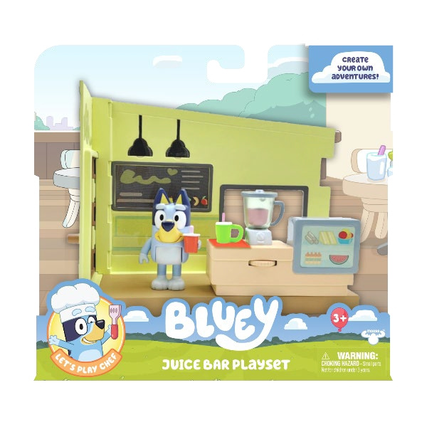 Bluey Mini-leikkisetti Juice Bar (90329) ryhmässä LELUT, TUOTTEET LAPSILLE JA VAUVOILLE / Leikkikalut, Askartelu &Pelit / Lelusarja @ TP E-commerce Nordic AB (D37259)