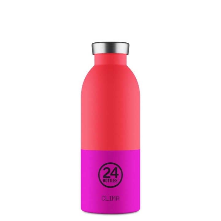 24Bottles Clima - Energy - Sininen, vaaleanpunainen - 500 ml ryhmässä URHEILU, VAPAA-AIKA JA HARRASTUS / Ulkoilu / Termos- ja vesipullot @ TP E-commerce Nordic AB (D37352)